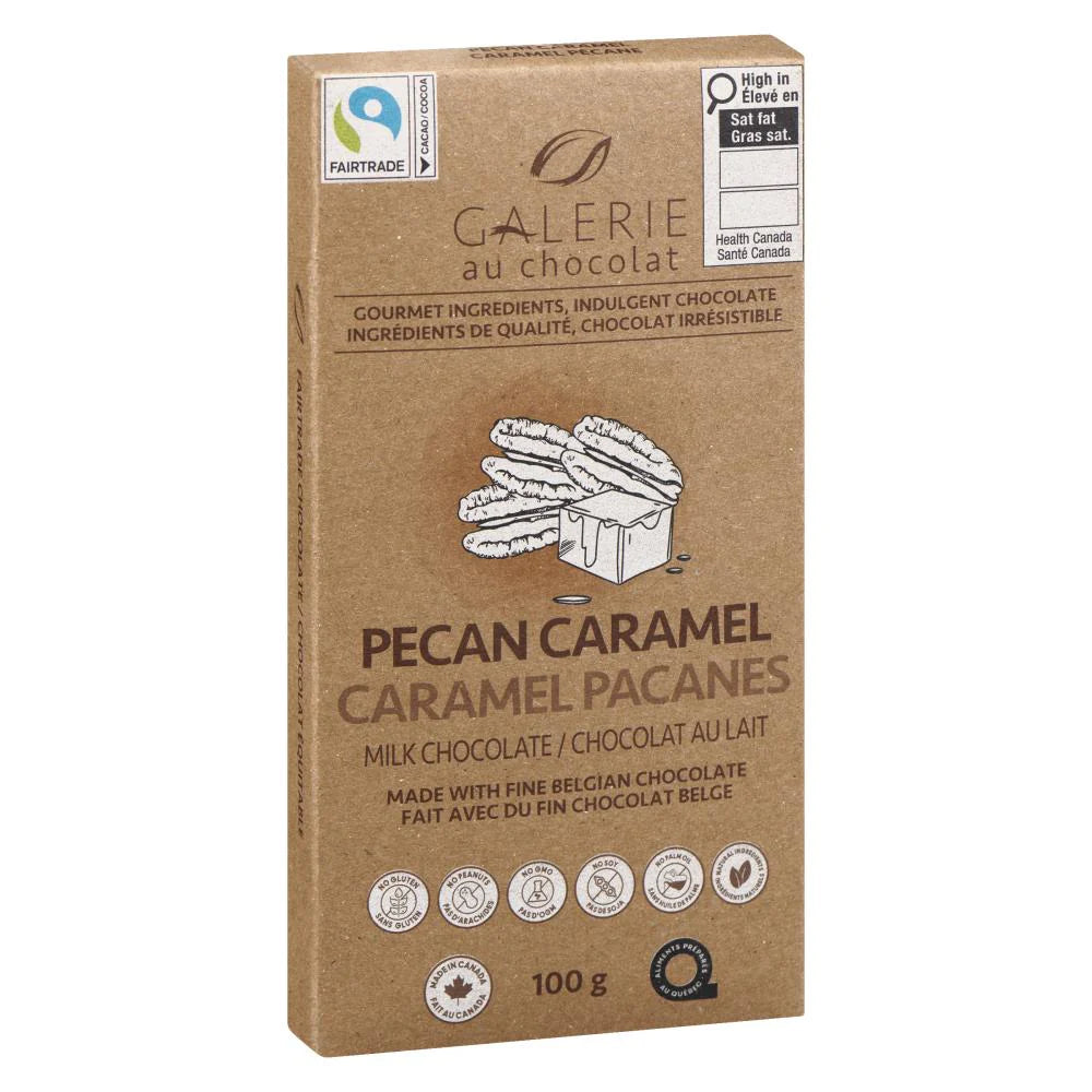 Fair Trade – Pecan Caramel Milk Chocolate 100g image