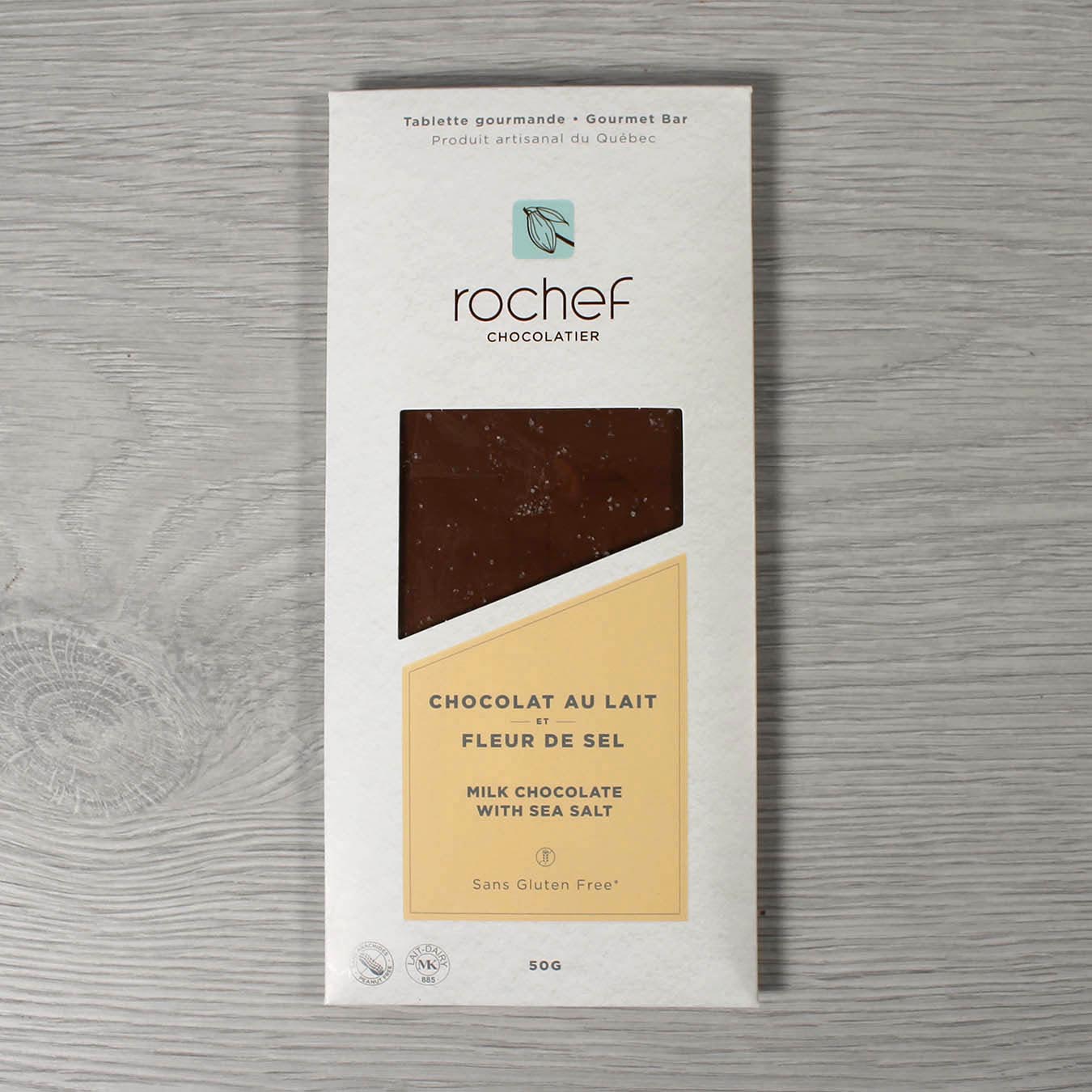 Tablette gourmande chocolat au lait et fleur de sel 50g image