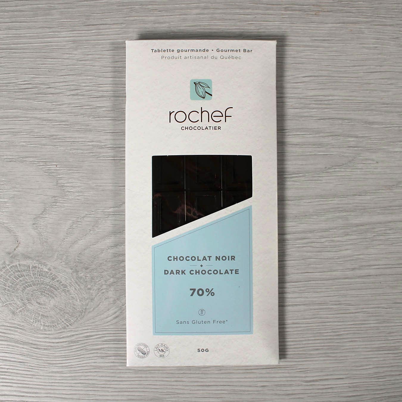 Tablette gourmande chocolat noir 70% 50g image