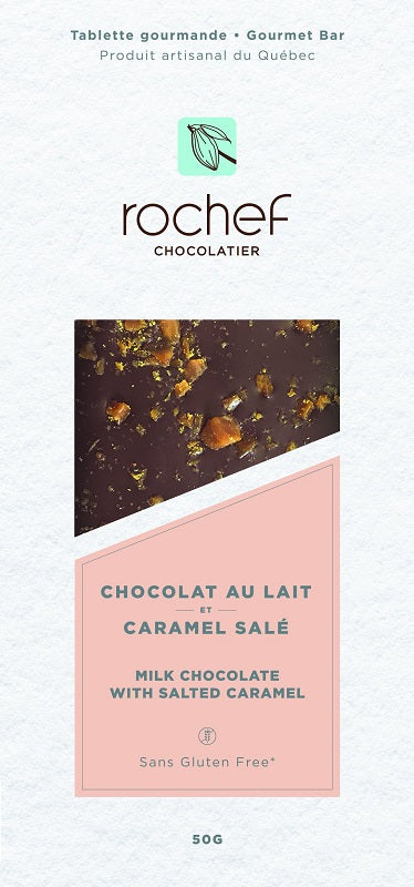 Tablette gourmande chocolat au lait caramel salé 50g image