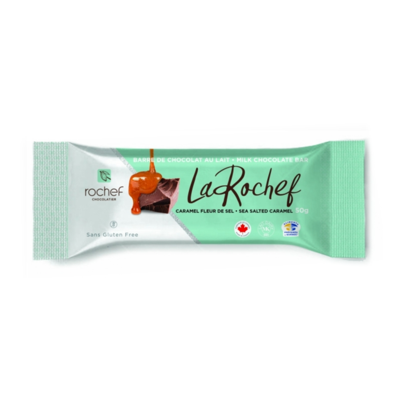 La Rochef, caramel doux salé avec tablette de chocolat au lait 50g image