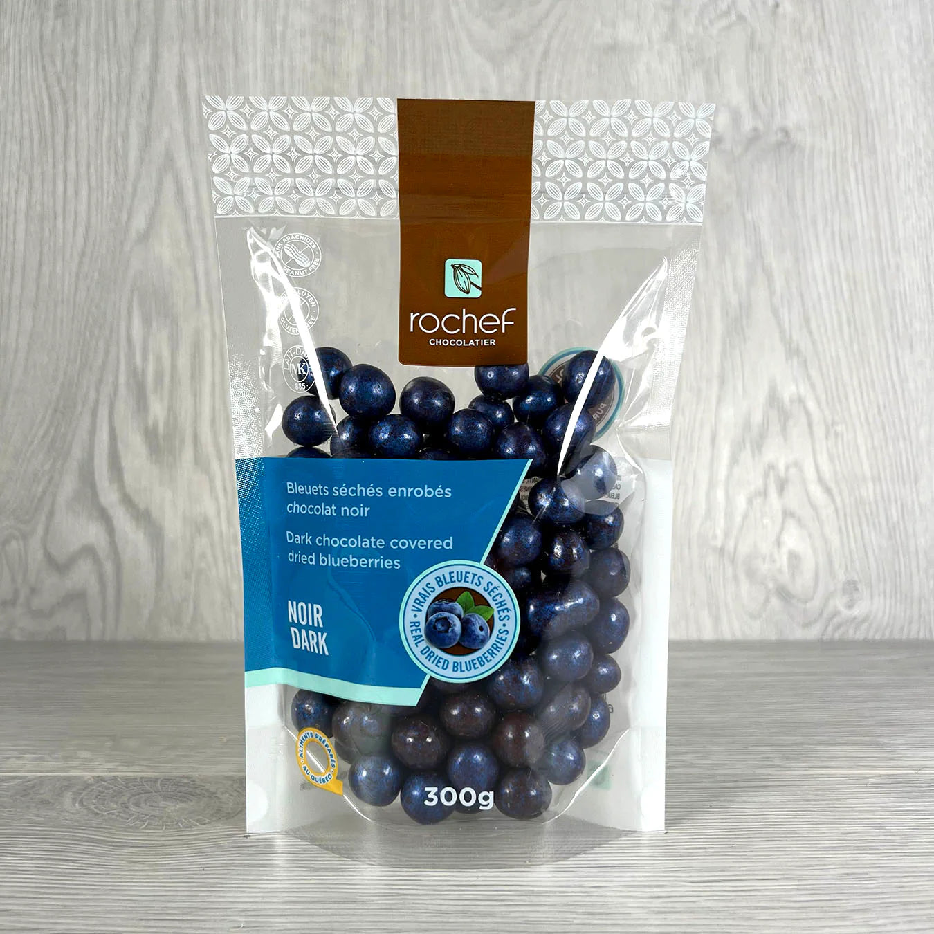 Bleuets séchés enrobés de chocolat noir 300g image